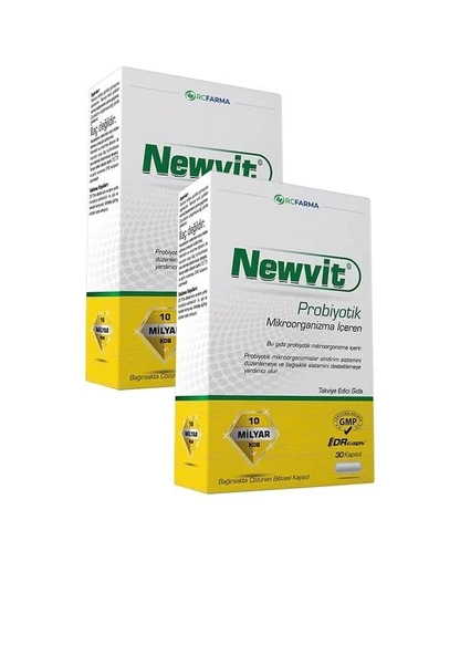 Newvit Probiyotik 30 Kapsül  2 Adet