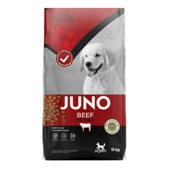 Juno Puppy Biftekli Yavru Köpek Maması 15 kg