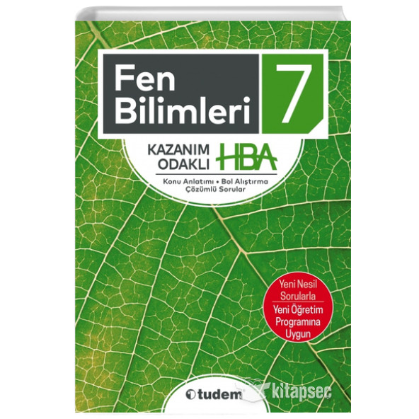 7.Sınıf Fen Bilimleri Kazanım Odaklı HBA Tudem Eğitim