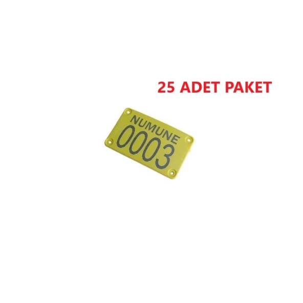 Arı Kovanı ve Ağaç Numara Plastik Etiket 10x5 cm