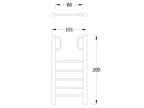 Ahşap Spor Aletleri, Dikey Merdiven - 2