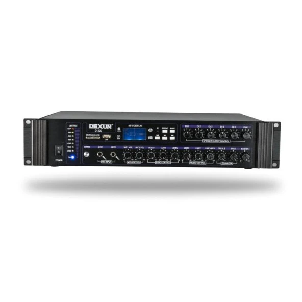 DEXUN D-300 250Watt/100V 6 Zone Hat Trafolu Anfi