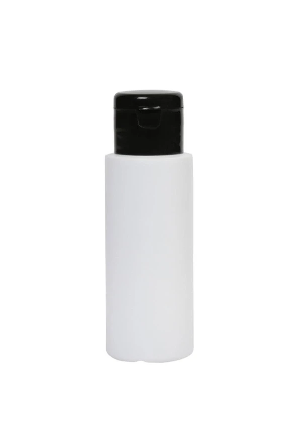 60ml-fliptop - Siyah Kapalı-dezenfektan-kolonya-likit Şişe-10 Adet