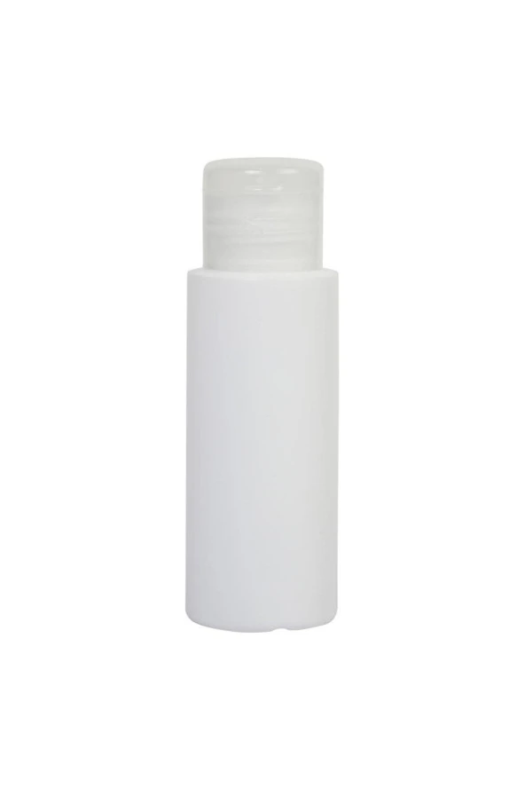 60ml-fliptop - Şeffaf Kapalı-dezenfektan-kolonya-likit Şişe-10 Adet - 1