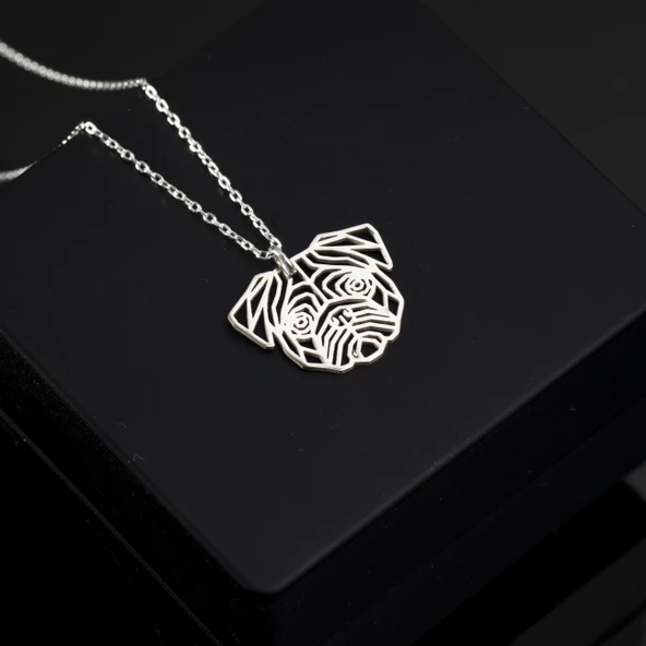 925 Ayar Gümüş Fransız Bulldoğu Köpek Kolye Özel Tasarım - Resim 2