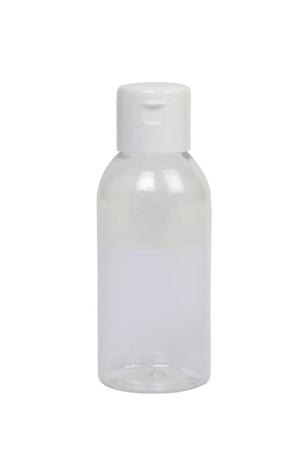 100 Ml - Kolonya - Likit-beyaz - Fliptop Kapaklı -10 Adet