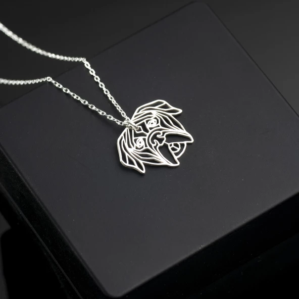 925 Ayar Gümüş  Yaşlı Bullodog Köpek Kolye Özel Tasarım - Resim 2