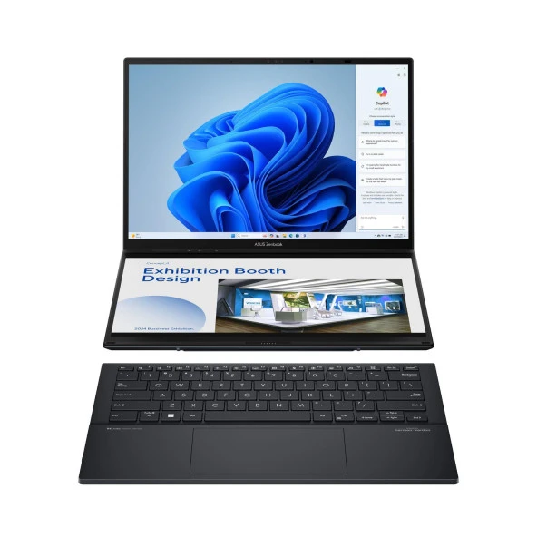 ASUS Zenbook DUO UX8406 – Intel Ultra 7 155H - 14’’ WUXGA OLED Touch– 16GB Ram- 1TB SSD- Q US İng. Klavye- 1 Yıl Garanti