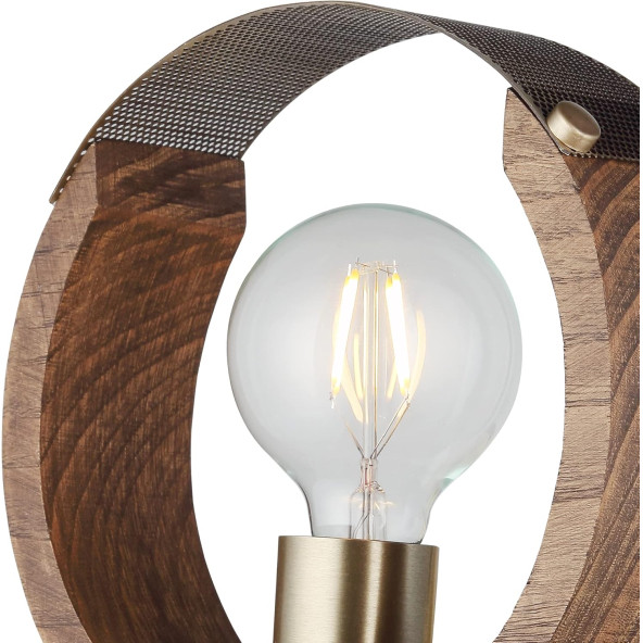 Lucea Manya Ahşapli Eskitme Aplik 1 X E27 - 2