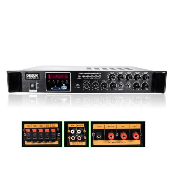 DEXUN D-100 120Watt/100V 5 Zone Hat Trafolu Anfi