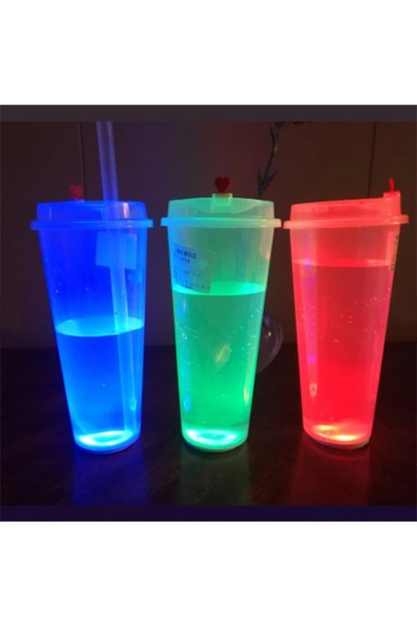 Parti Led Şişe Bardak Etiketi 6cm 6 LED’li 7 Renk + Renk Döngüsü - 2