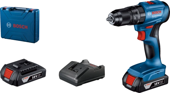 Bosch Professional GSB 185 LI Akülü Darbeli Delme Vidalama Mak.2 x 2.0 Ah; Case - 2