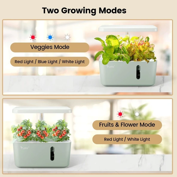 LetPot 5 Pod Topraksız Yetiştirme Sistemi, Akıllı Kapalı Bahçe - 4