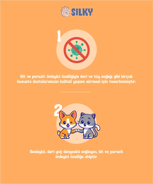 Silky - Kedi ve Köpekler için  Bit & Pire & Dış Parazit Engelleyici Sprey - 100ml - 2