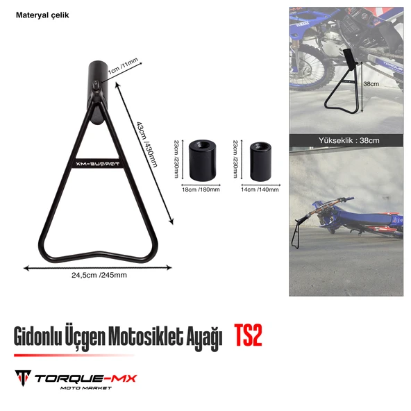 Torque-MX Gidonlu Üçgen Motosiklet Ayağı - 4