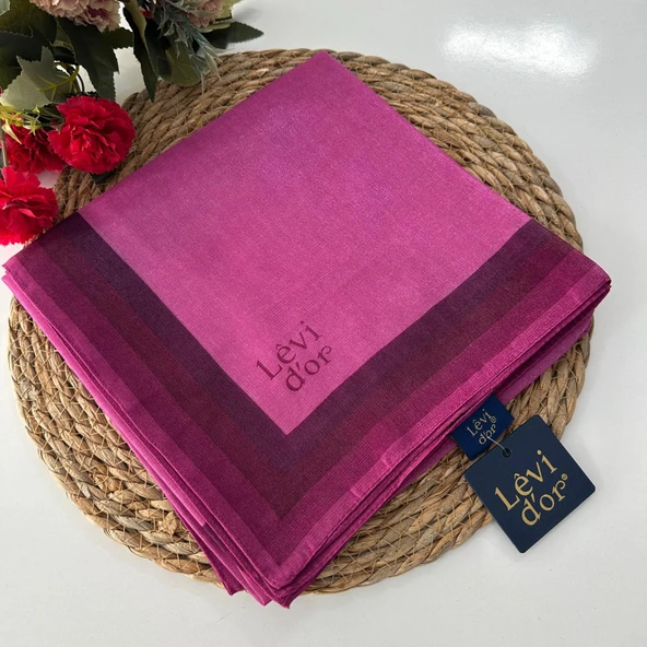 Levi'dor Kehribar Eşarp Fuşya LTR0214