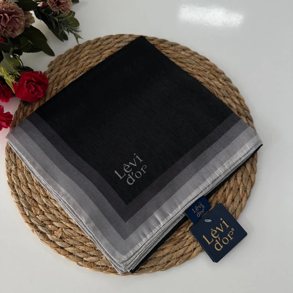 Levi'dor Kehribar Eşarp Siyah LTR0201