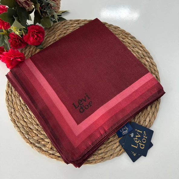 Levi'dor Kehribar Eşarp Bordo LTR0208 - 2