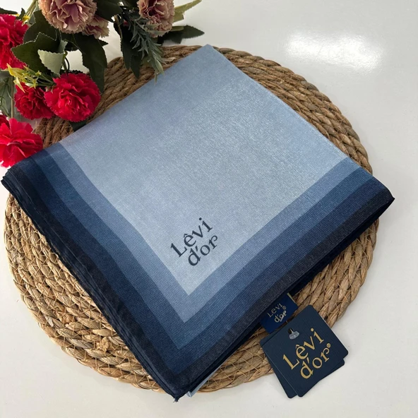 Levi'dor Kehribar Eşarp Gök Mavi LTR0224