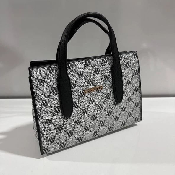 Armine Bayan Çanta Noktalı Gri AR36304 ürün görseli