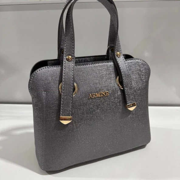 Armine Bayan Çanta Düz Platin AR36407