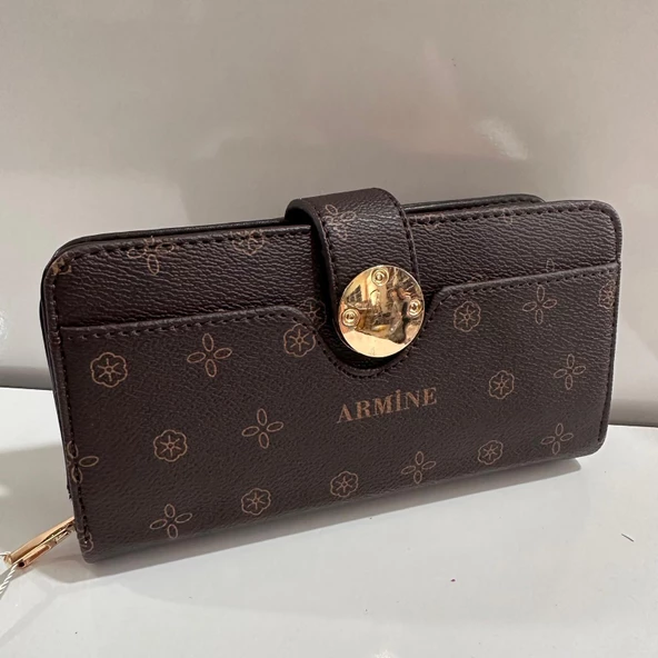 Armine Bayan Çanta Baskılı Kahve ARC0402