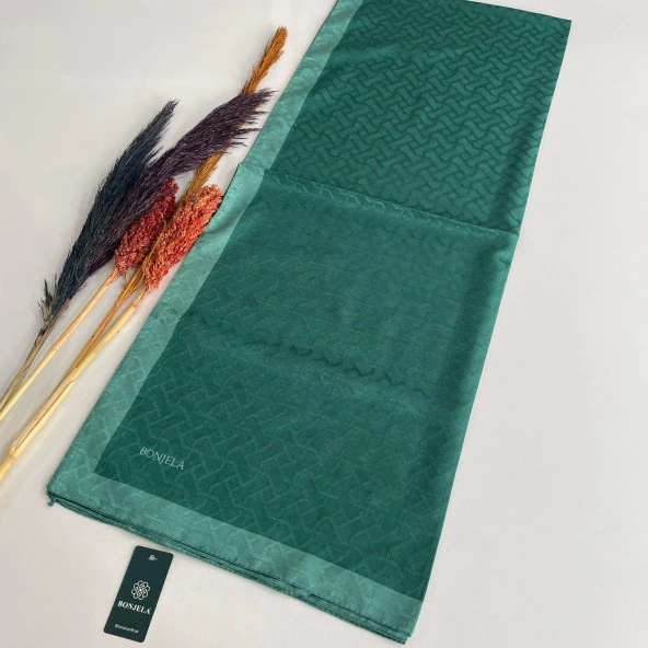 Bonjela Monogram Şal Zümrüt JZ0320 ürün görseli