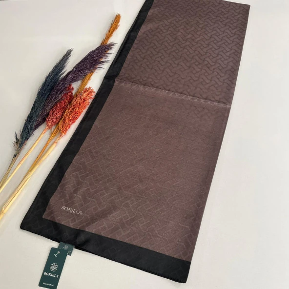 Bonjela Monogram Şal Sütlü Kahve JZ0327