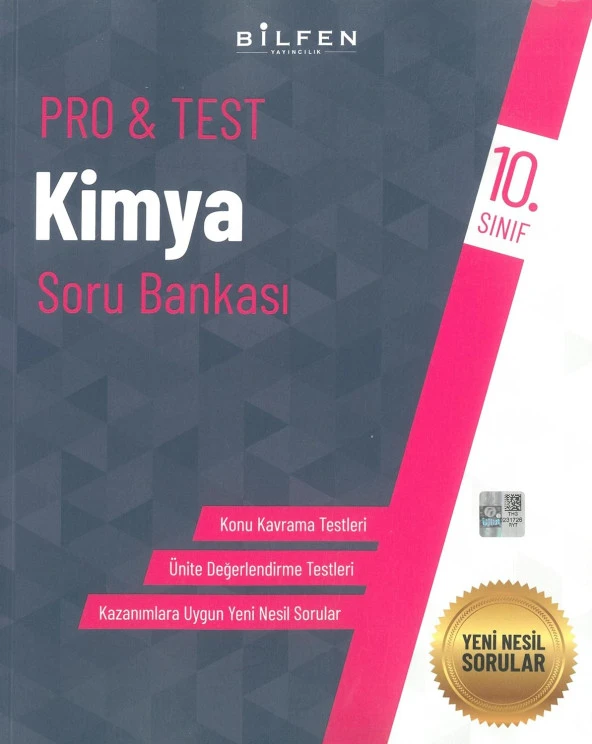 10 Sınıf Pro Test Kimya Soru Bankası Bilfen Yayınl - 1