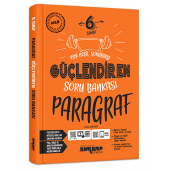 ANKARA YAY. 6.SINIF GÜÇ. PARAGRAF SORU BANKASI