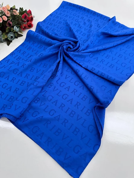 Locella Jakar Şal B Desen Saks Mavi  JSL0902 ürün görseli