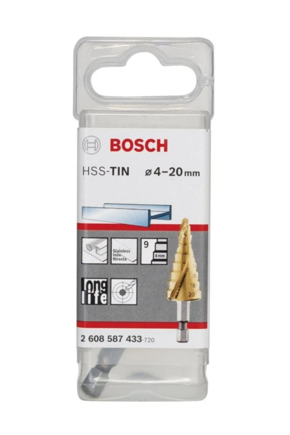 Bosch Hss-Tin 9 Kademeli Matkap Ucu 4-20 Mm ürün görseli