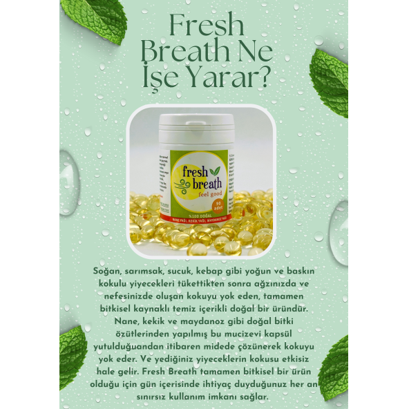 FRESH BREATH 8 KUTU 90'lı Ağız Kokusu Önleyici, Nefes Temizleyici (Soğan, sarımsak yok edici) - 5