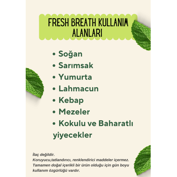 FRESH BREATH 8 KUTU 90'lı Ağız Kokusu Önleyici, Nefes Temizleyici (Soğan, sarımsak yok edici) - 7