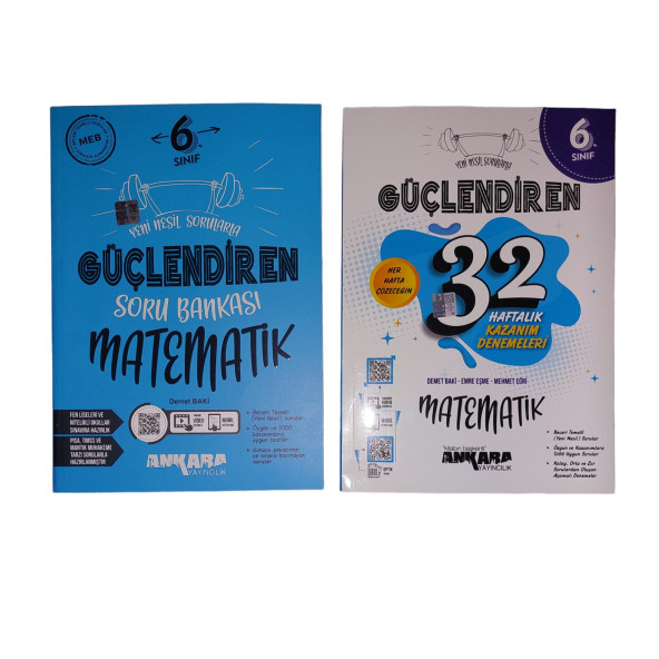 ANKARA YAY. 6.SINIF GÜÇ. MATEMATİK SORU BANKASI + 32 HAFTA DENEME