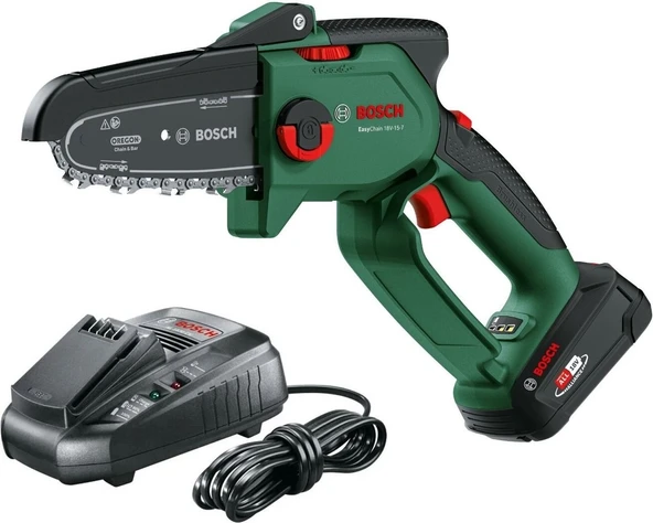 Bosch EasyChain 18V-15-7 Tek Akülü 2.5 Ah Budama Testeresi