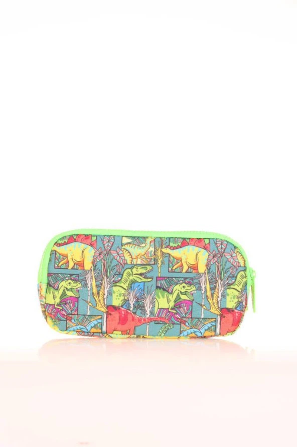Kaukko Kids 3 Bölmeli Kalem Çantası Sweet Dinosaur Mavi L8189 - 3