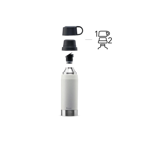 Aladdin Citypark Thermavac Çift Bardaklı Çelik Termos 1.1 Lt White - 3