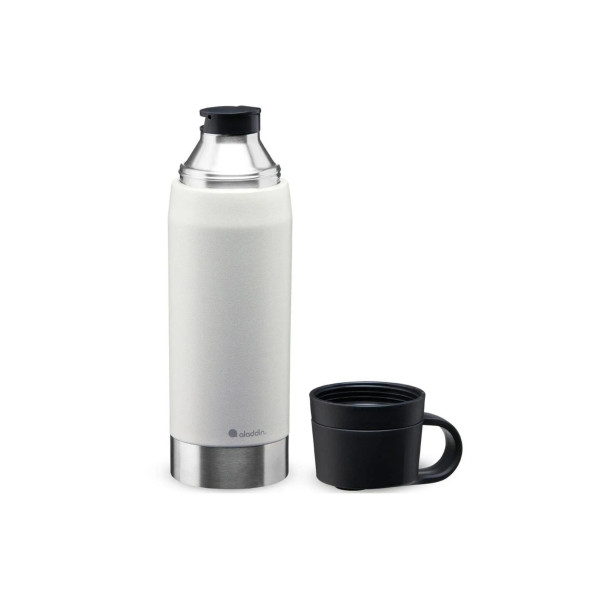 Aladdin Citypark Thermavac Çift Bardaklı Çelik Termos 1.1 Lt White - 4
