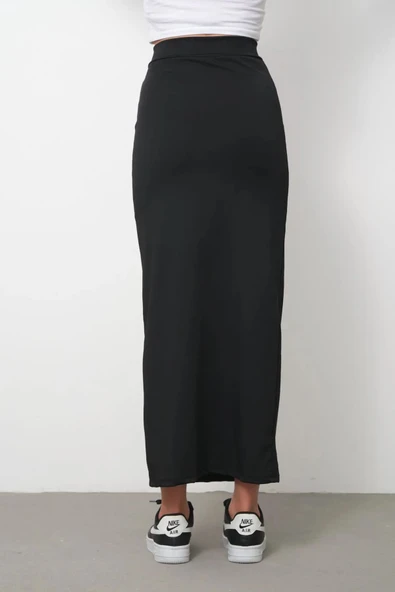 Uzun Kalem Etek Siyah Ottoman Kumaş - 4