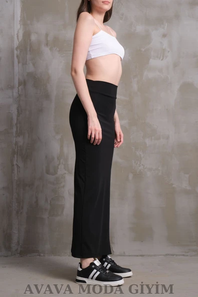 Uzun Kalem Etek Siyah Ottoman Kumaş - 2