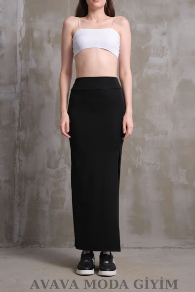 Uzun Kalem Etek Siyah Ottoman Kumaş