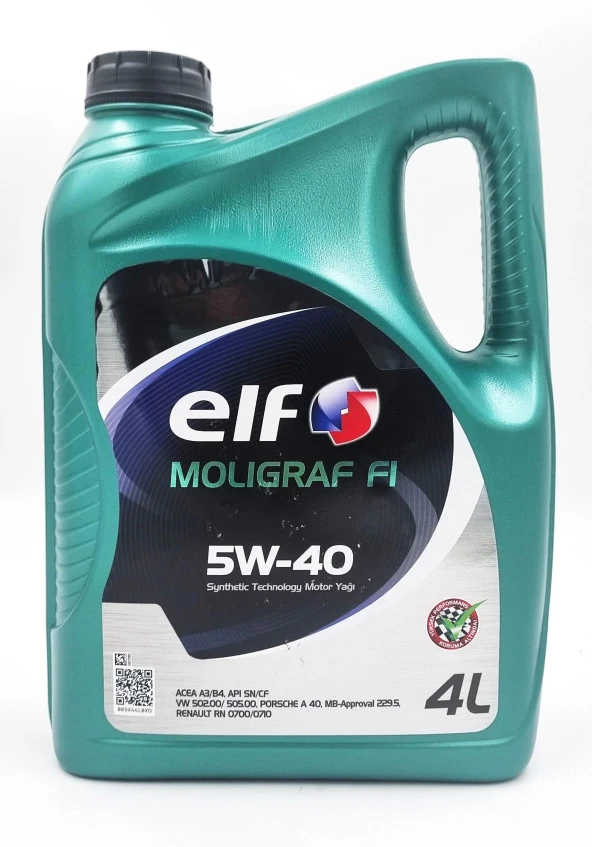 ELF MOLIGRAF F1 5W40 4 LT MOTOR YAĞI