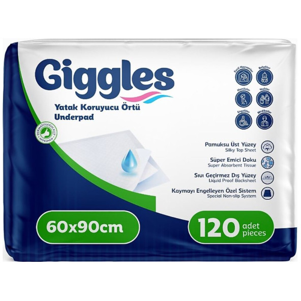 Giggles 60 X 90 Yatak Koruyucu Ortu 30Lu 4 Paket 120 Adet