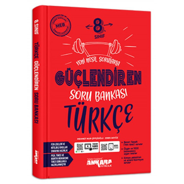 ANKARA YAY. 8.SINIF GÜÇ. TÜRKÇE SORU BANKASI