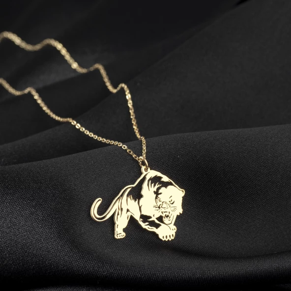 925 Ayar Gümüş Kamplan Figürlü Kolye Özel Tasarım - Resim 2