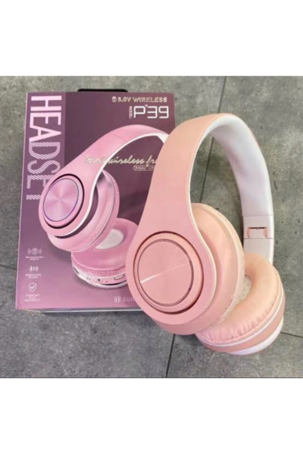 Headset P39 Macaron Wireless Bluetooth Kulaklık