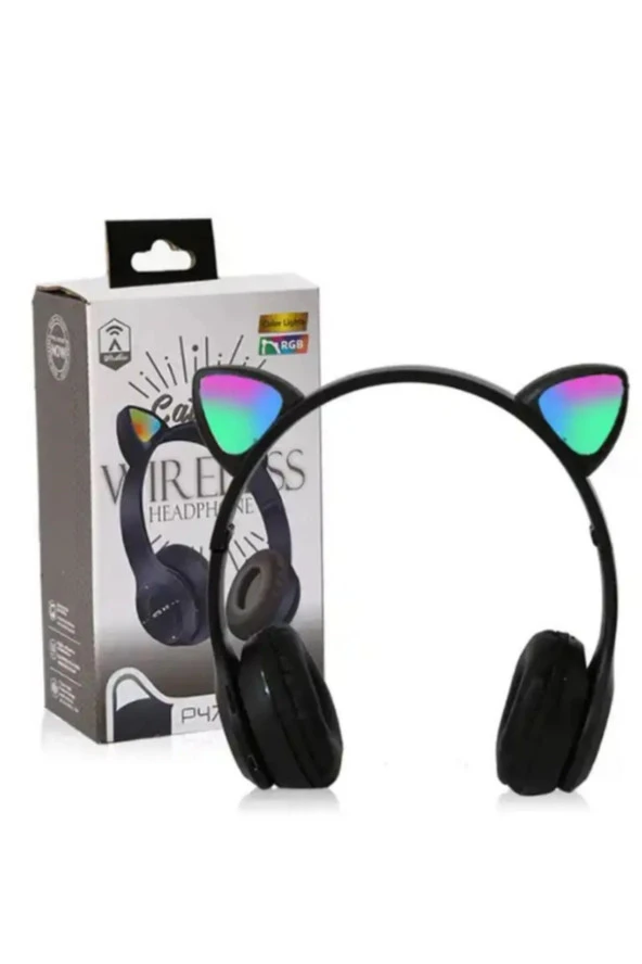 AbaTech A01 SAMSUNG - A02 - SAMSUNG A03 UYUMLU P47M SİYAH KABLOSUZ BLUETOOTH KULAKLIK ürün görseli