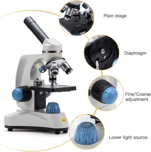 Swift SW150, Bileşik Öğrenci Mikroskobu, 40X-1000X Büyütme - 3