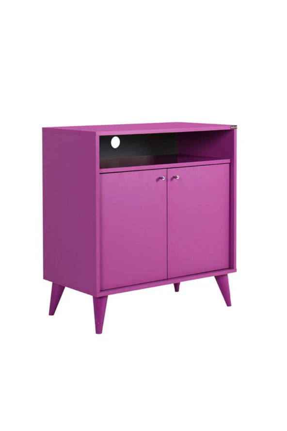 London Çok Amaçlı Dolap - Mor 73x79x42 cm (GxYxD)